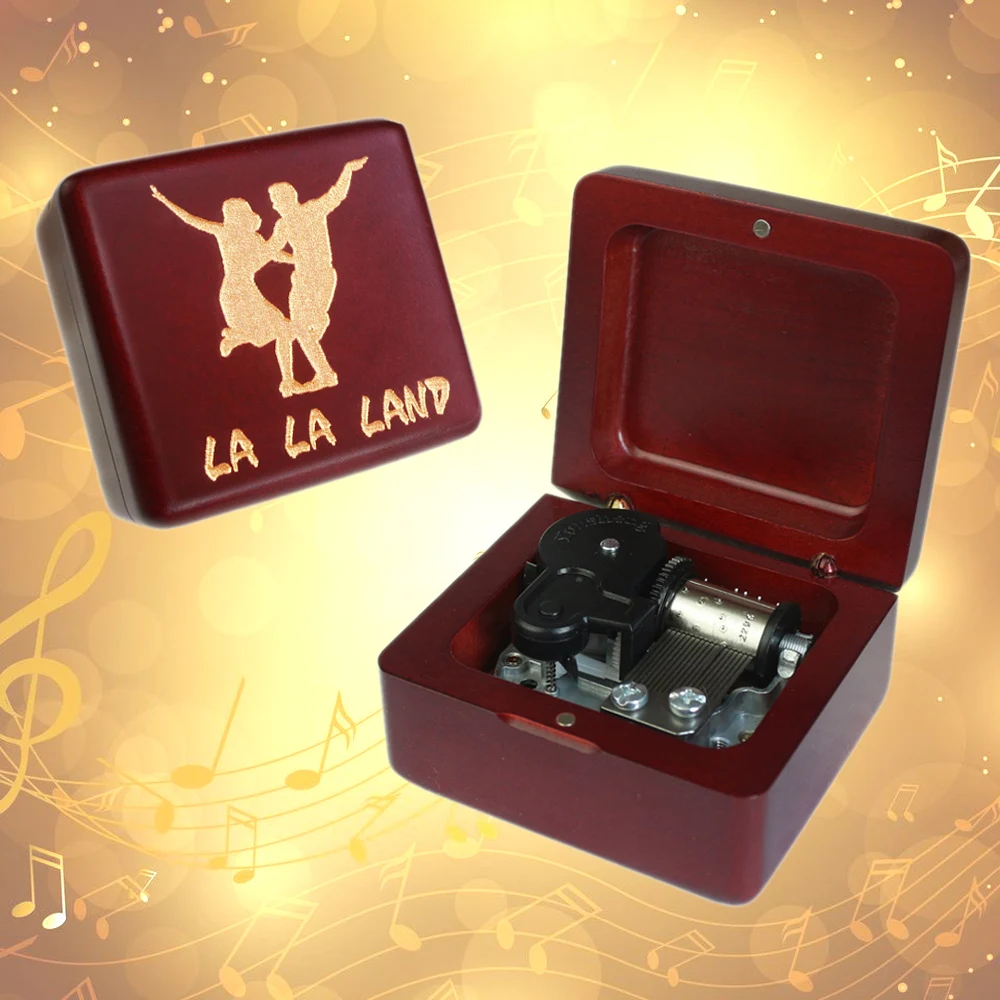 ROSIKING Handmade Wooden La la land Music Box Birthday Gift For Frends Girl and Children Birthday Gift