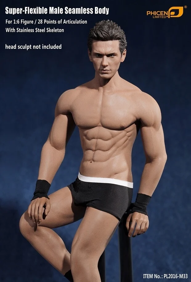 

PL2016-M33 1/6 figure Male Super Flexible Seamless Body With Metal Skeleton TBLeague Phicen M33 figure toys