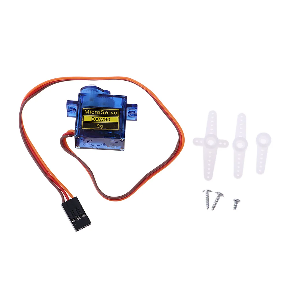 DXW90 9g Micro Servo Motor Kit for RC Robot Arm Helicopter Airplane