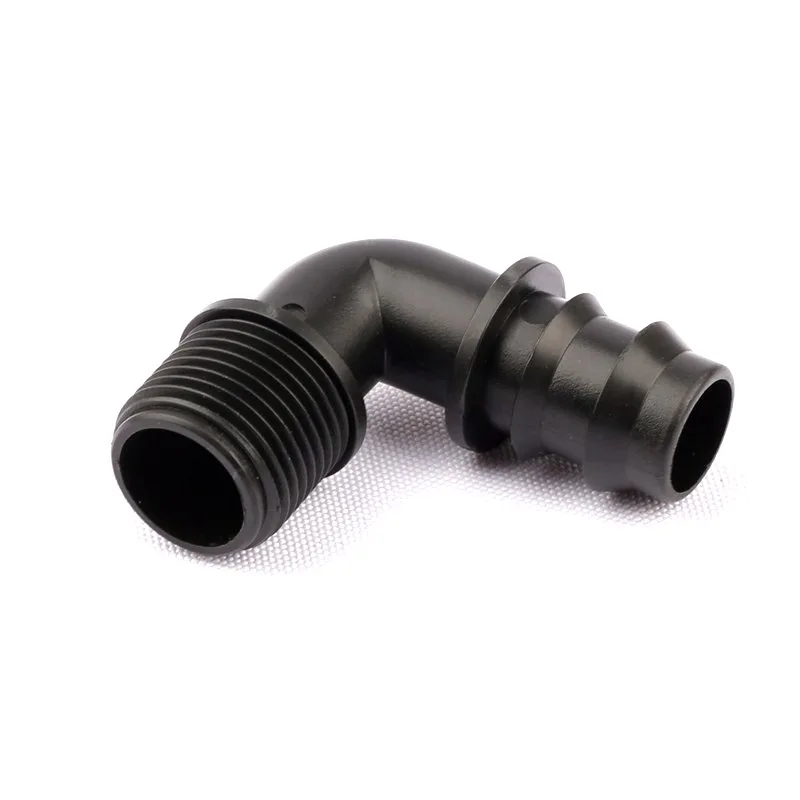 

30pcs 1/2" To 20 PE Male Thread Elbow Barbed Connector PE Garden Hose Parts Horticulture Watering Irrigation System Fittings