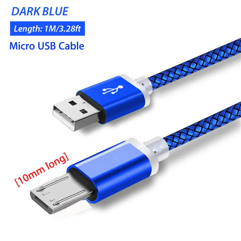 10mm Long Micro USB Connector Charging Cable For Doogee S60 X20/X30/X10 X5/Max/Pro Shoot 2 Oukitel K10000/K3/C8 adapter Cabel