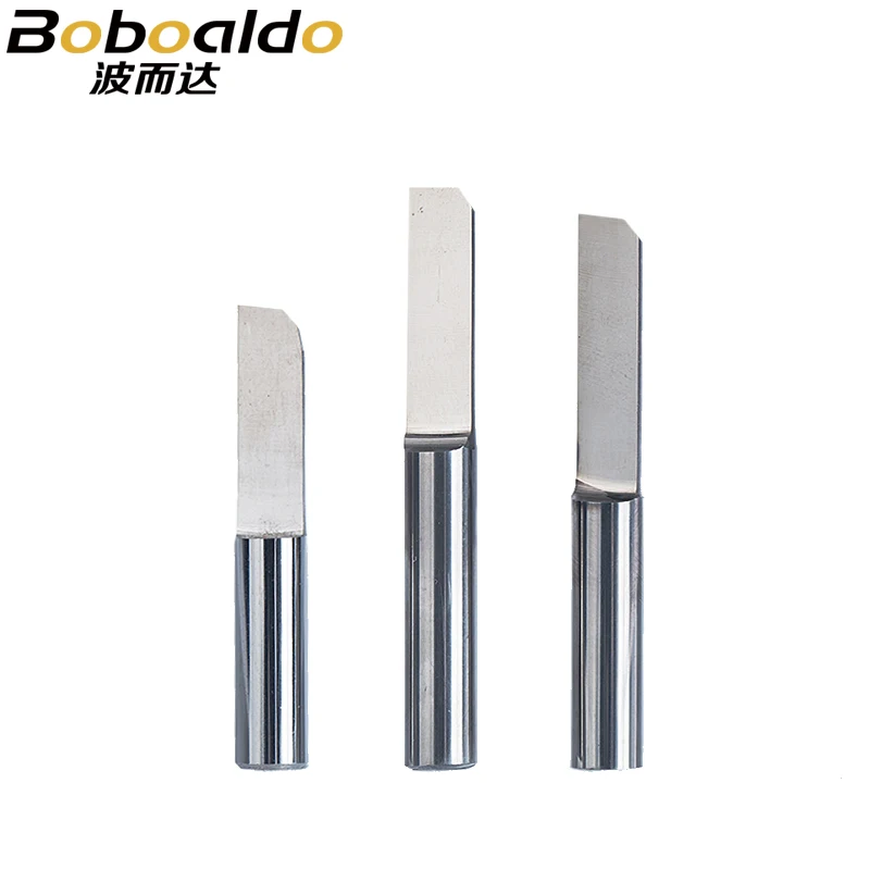 3pc/set 6mm Parallel Carbide PCB Engraving Bit Tungsten Steel end mill CNC Milling Cutter Bits CEL 15mm 17mm 20mm 22mm