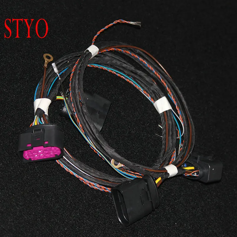 STYO  Car LED Headlight 10 to 14 Pin Connector Adapter For VW GOLF 7 MK7 7.5  2013-2018