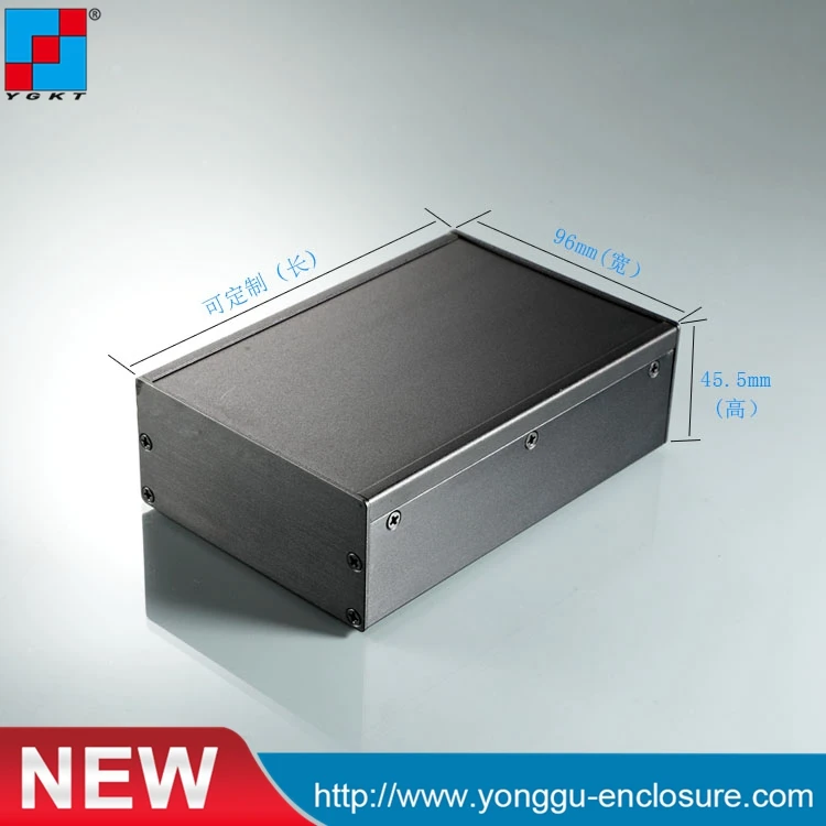 YGS-036 96*45.5-140mm (WxH-D) electronic project extruded aluminum enclosures