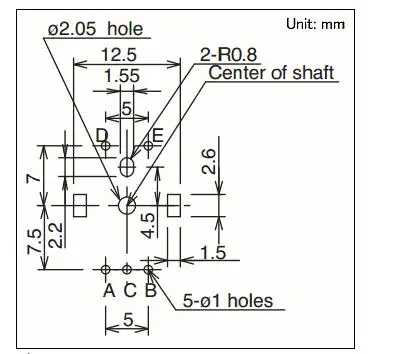 [VK] ALPS EC11G1574402 15 pulse encoder switch, no positioning sawtooth axial length : 25mm