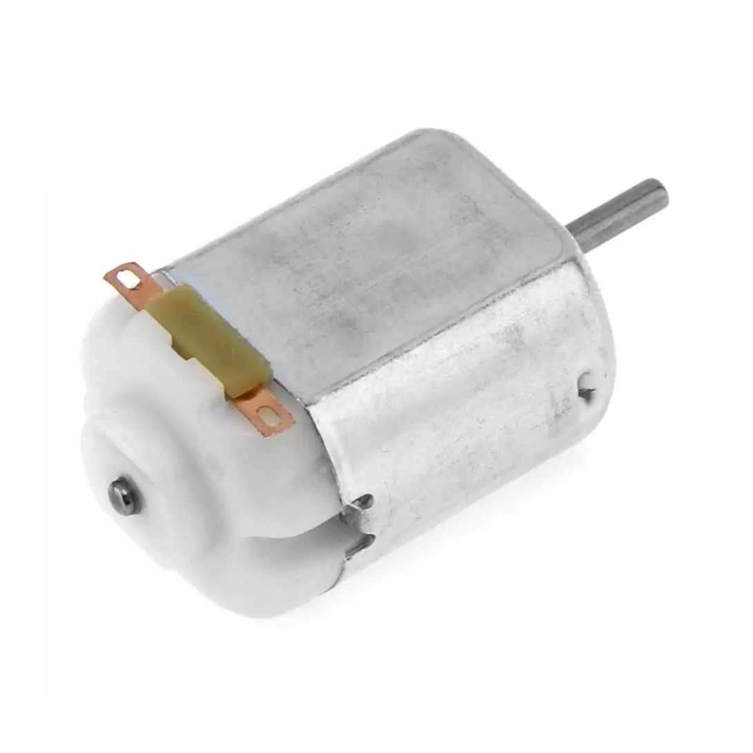 3 pz/lotto Mini 130 piccolo motore a corrente continua con diametro dell'albero di 2mm e da 1 a 6 volt per i giocattoli di modello