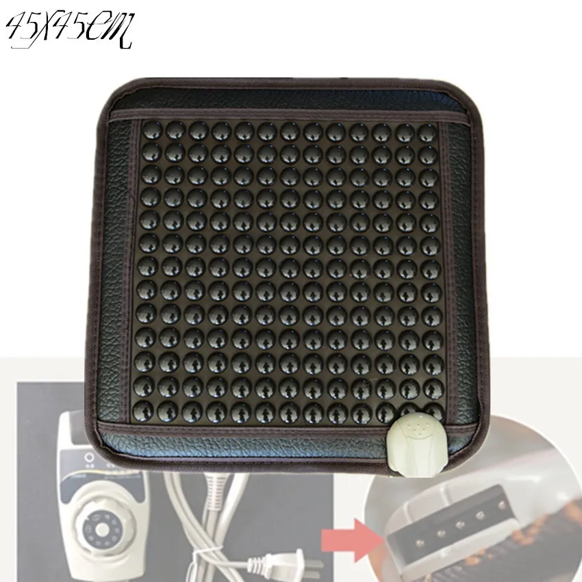 Hot New Products Electric Heating Natural korea Tourmaline elderly seat cushion for good sleeping heating 45*45CM