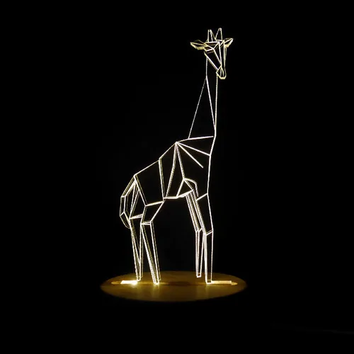 mycyk Nordic creative animal modeling 3D origami night light styling custom night light 3d night light Valentine\'s day gift hot