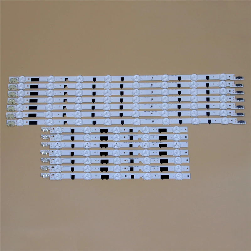 TV LED Light Bars For Samsung UE40F6200AK UE40F6320AK UE40F6330AK UE40F6350AW Backlight Strip L R Kit 13 LED Lamps Lens 14 Bands