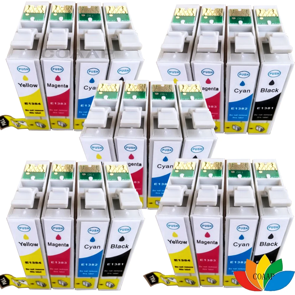 20 INK 138 T1381-T1384 compatible ink cartridge for EPSON Stylus TX235W/TX420W/TX430W / Office TX320F/TX325F/TX525FW printer