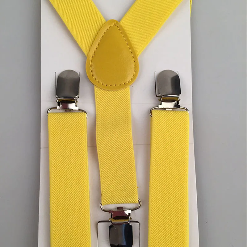 Bretelles FJY élastiques réglables pour garçons et filles, bretelles de fête pour enfants, anterie solide, clip de document, YHH0045