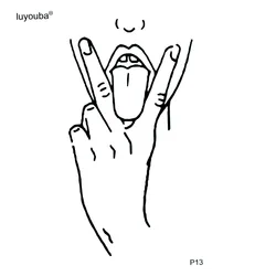 Funny face Waterproof Temporary Tattoos For Men And Women Tatoo Temporary Stickers Tatuagem Fake Tattoo Festival Tattoo Sticker