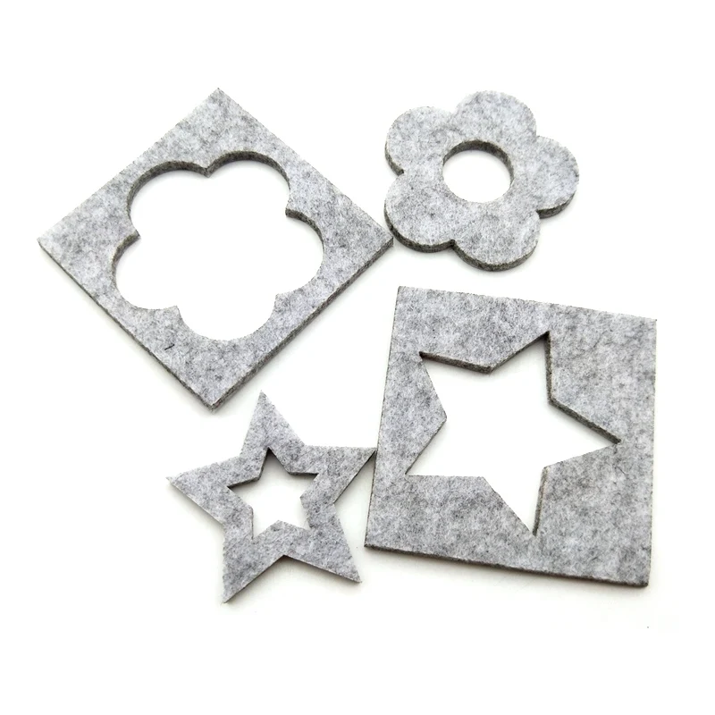 5Pcs Wool Felt Template Accessories Poke Poke Le Mold Tool Diy Craft Embroidery Sewing Stencil Applique Wedding Needle Felting