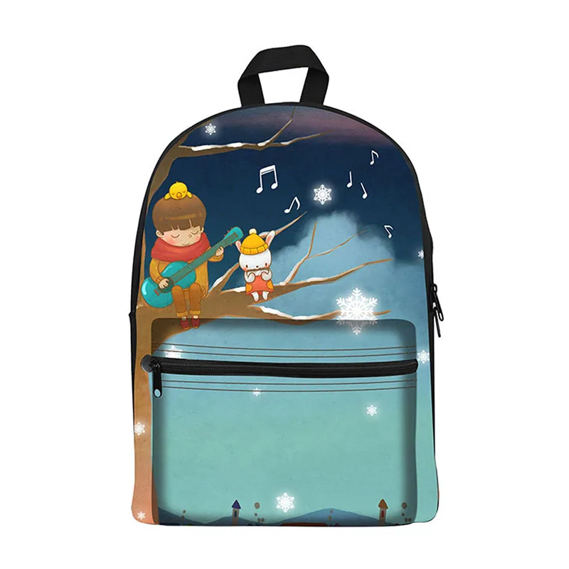 New 2017 Kawaii canvas Backpack for Girls Fashion Children School Bag Cute Good looking pattern Backpack Kids School Backpack