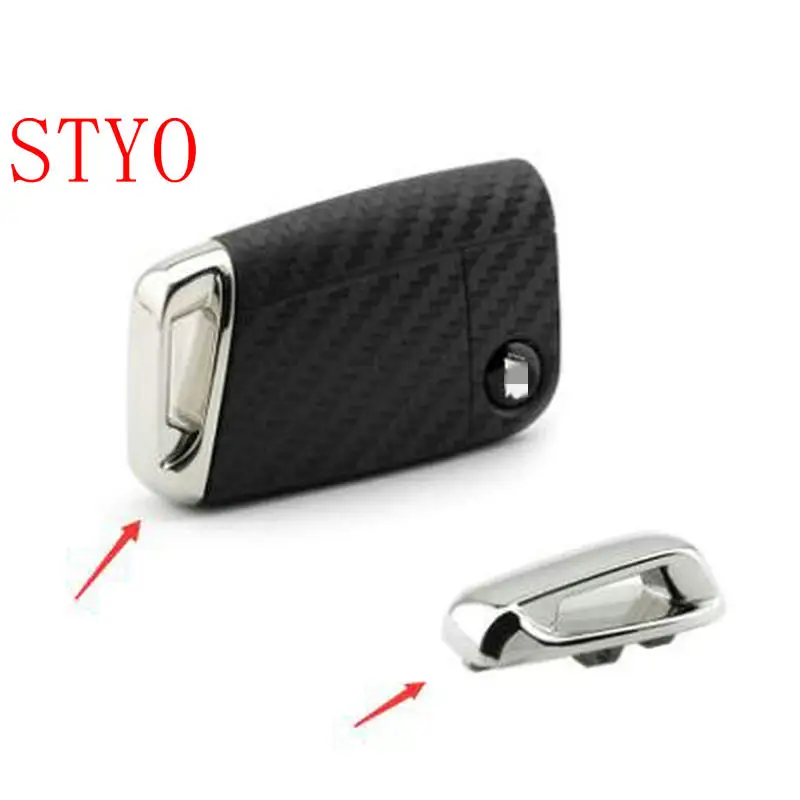 STYO For Karoq Octavia A7 A 7 2014+ SEAT Leon Ibiza  metal key base cover trim Sticker