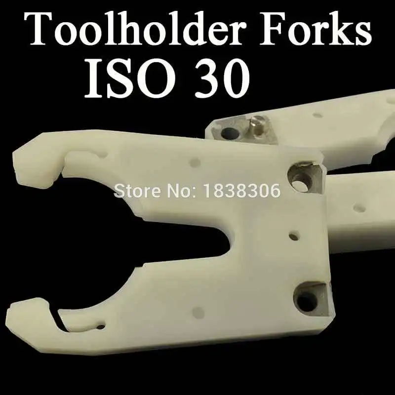 ISO30 ATC tool holder clamp iron ABS flame proof rubber wood work claw CNC Tool Change Forks Auto Tool Changer gripper dvt