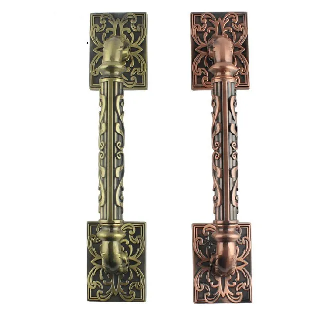 

325MM High Quality vintage bronze wood door handles Europen style Big Gate door pulls, KTV Hotel Glass door handles BG18