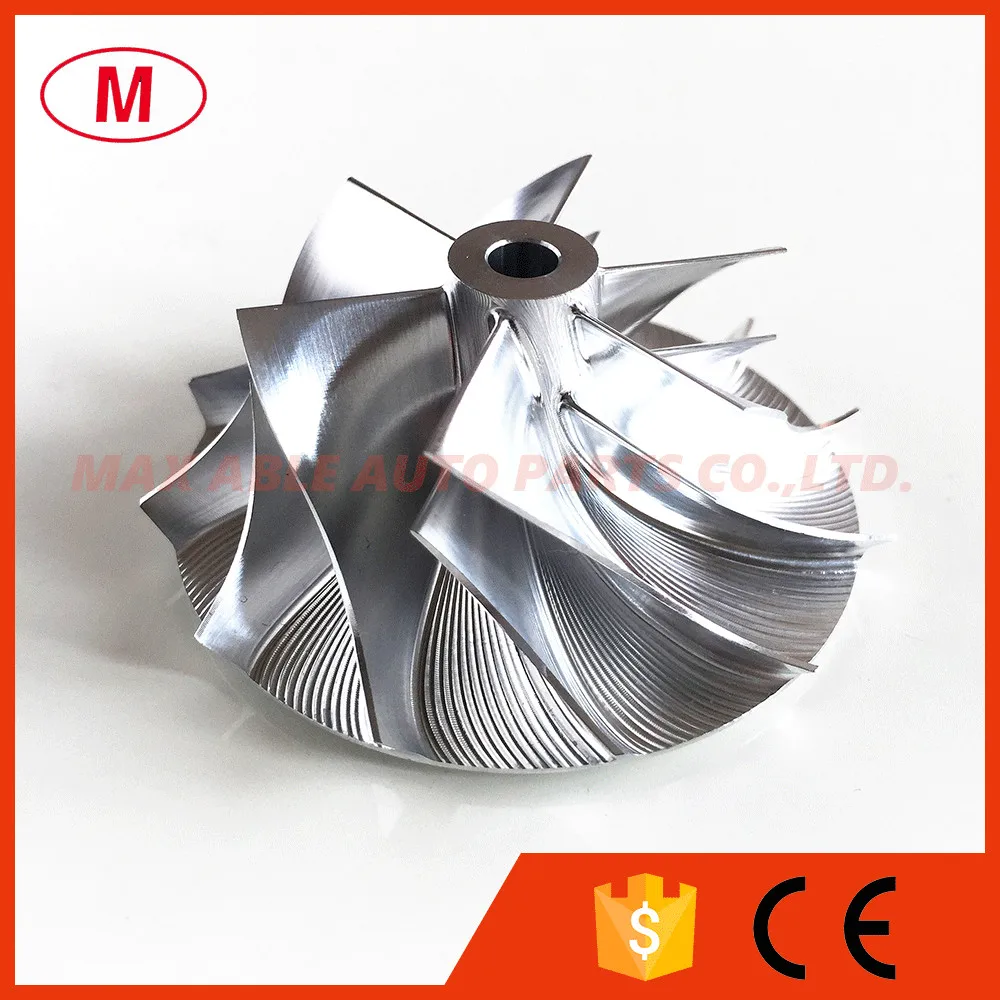 TD04HL 13T 40.61/56.02mm 6+6 blades Turbo Billet compressor wheel/Aluminum 2618/Milling compressor wheel for 49377-04200HF