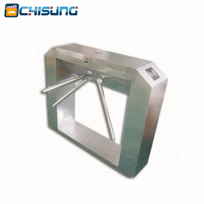 304 stainless steel Metro station Security rotate turnstile gate with Vertical Bridge house