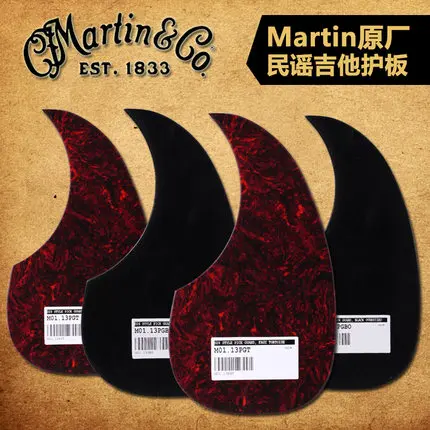 MartinGuitar Genuine Dreadnought Acoustic Guitar Pickguard Replacement in size M/L, Available in Black or Faux Tortoise Shell