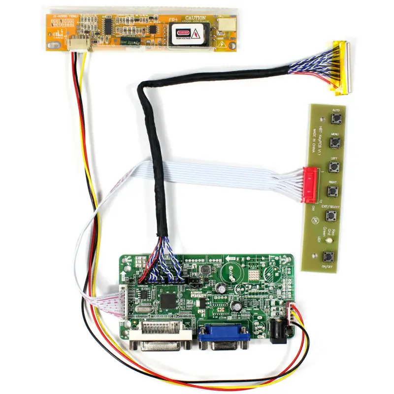DVI VGA LCD Controller Board RT2281 Bekerja untuk 17.1 Inci LP171WP4 LP170W01 1440X900 LCD Panel