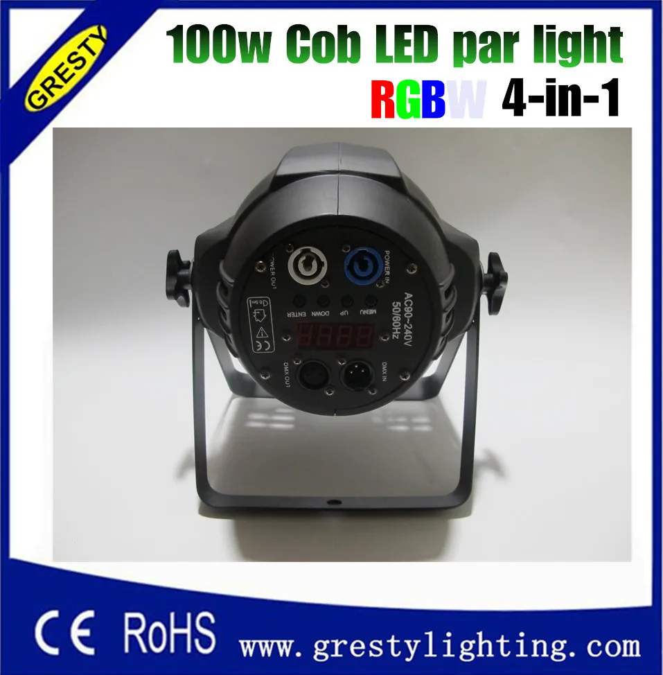 New style DMX512 LED Disco light,100w COB par RGBW 4 in 1 KTV BAR lighting weddding party light