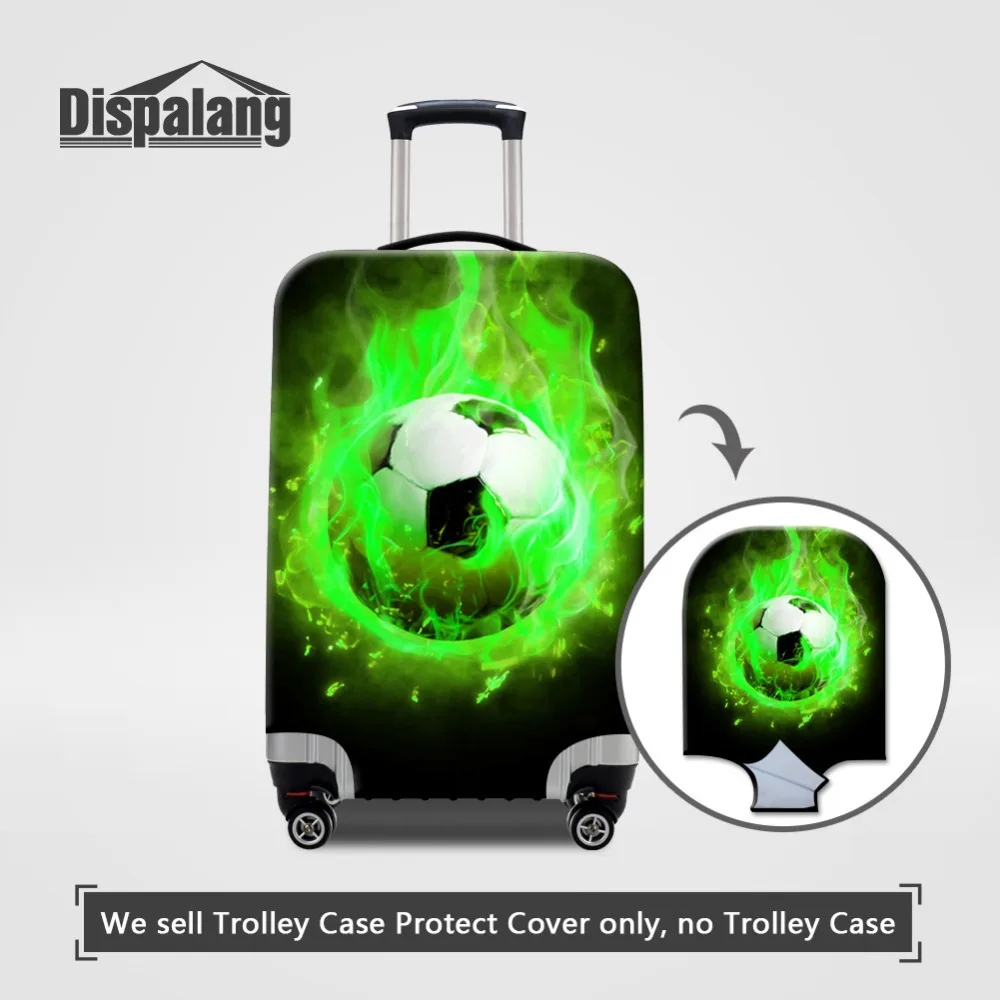 dispalang-elastic-luggage-cover-apply-to-18-30-inch-trunk-case-fire-ball-print-suitcase-protective-cover-mens-travel-accessories