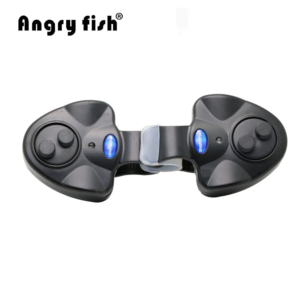 Angryfish 2Pcs Outdoor Tools Fishing Alarm Sound and LED Light Clip On Fishing Rod Fly Fishing Tackle Electronic Fish Bite Alarm