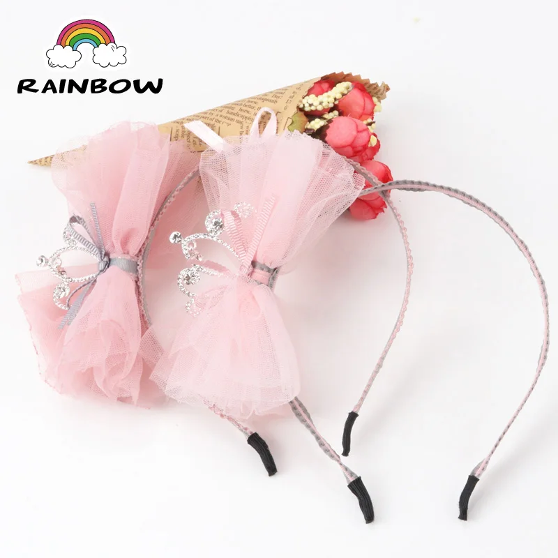 

1pcs Creativity Fashion Crown Sand Flower Bowknot Hairbands Children Girls Headband Decoration Handmade Headwear Accessories