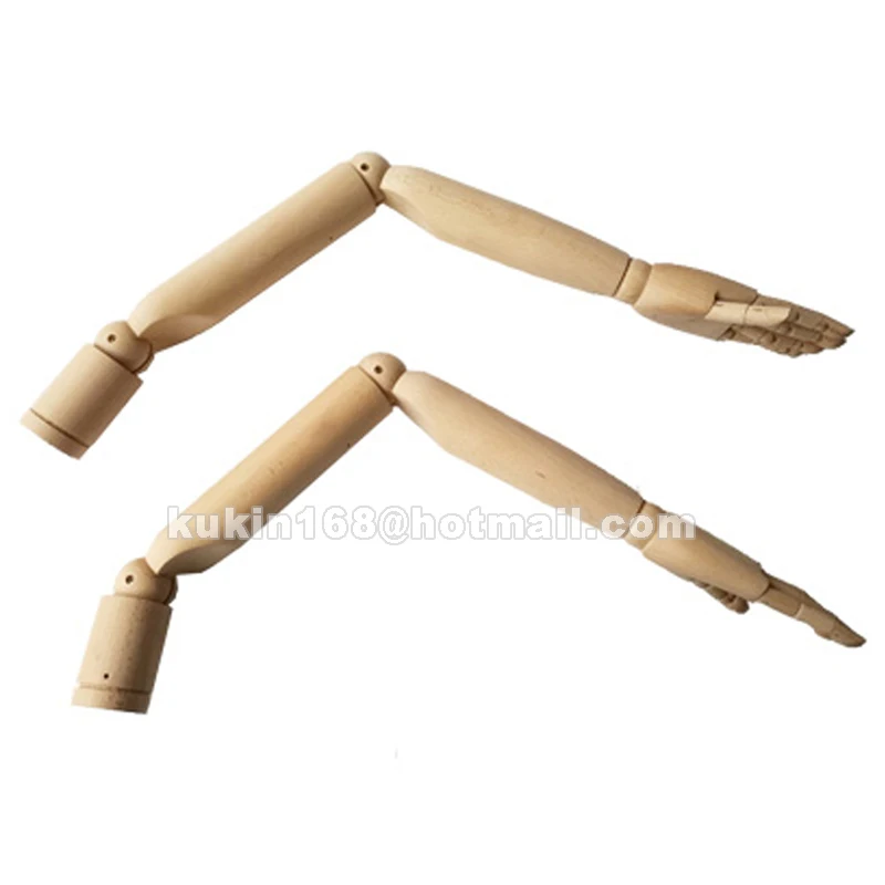 Male / Female mannequin display arm with wooden sockets