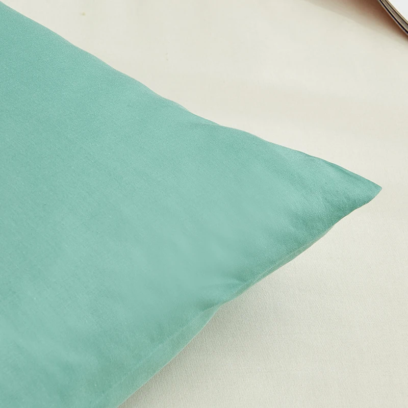 Cotton Pillowcase Solid Color Envelope Pillow Cover High-Quality Bedding Pillow Case Bedroom Hotel Sleeping Pillowcover