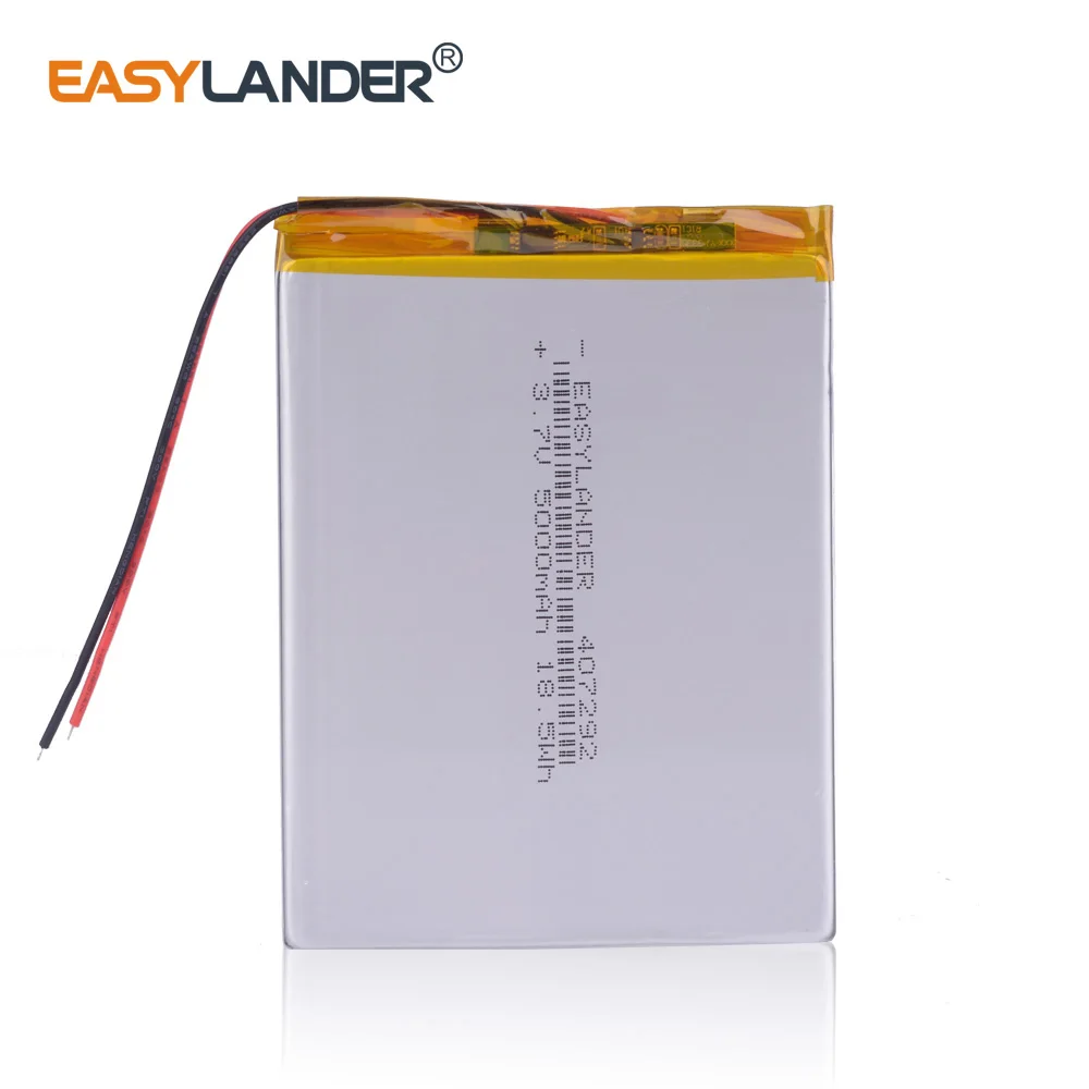 

10pcs/Lot 407292 3.7V 5000mAh Polymer Li-ion Battery For Tablet PC iPAQ E-Book DVD Consumer electronics safety 407090