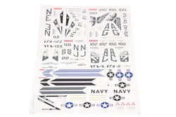 FMSRC 70mm Ducted Fan EDF Jet F18 F-18  Decal Sheet Stickers FMSRC119 RC Airplane Model Plane Aircraft Spare Parts A18 A-18