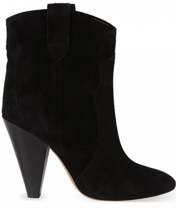 

Top Quality New Women Spike Heels Ankle Boots Slip-on Suede Lady Fashion Sexy Boots Shoes Cool Style Autumn High Heels Boots