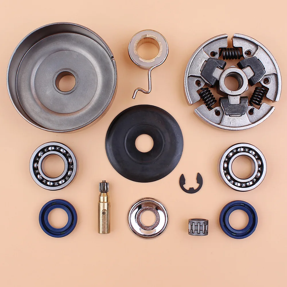 Kit ingranaggi a vite senza fine della pompa dell'olio del cuscinetto a tamburo della frizione per STIHL 017 018 MS170 MS180 MS 170 180 seghe a catena per motoseghe a Gas 3/8 6T