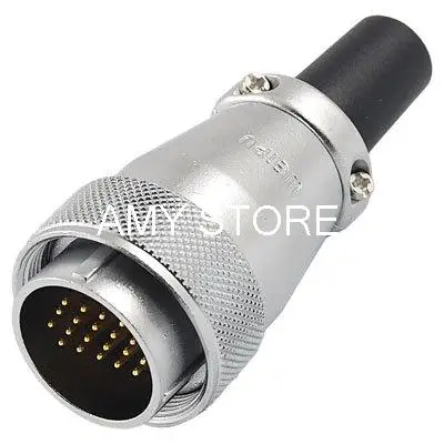 28 Mm Montagegat 20 Pins Aviation Ronde Connector Plug Ac 400V WS28-20