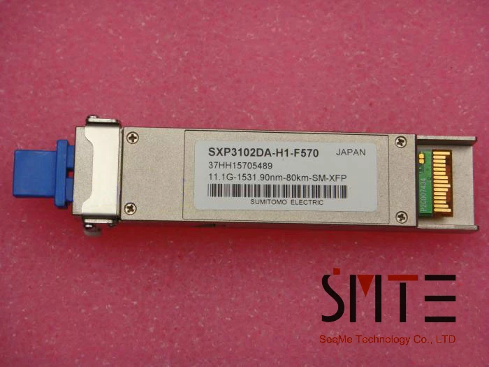 

Sumitomo SXP3102DA-H1-F570, 10G-195.7THZ-80KM-XFP-1531.90NM-DWDM.