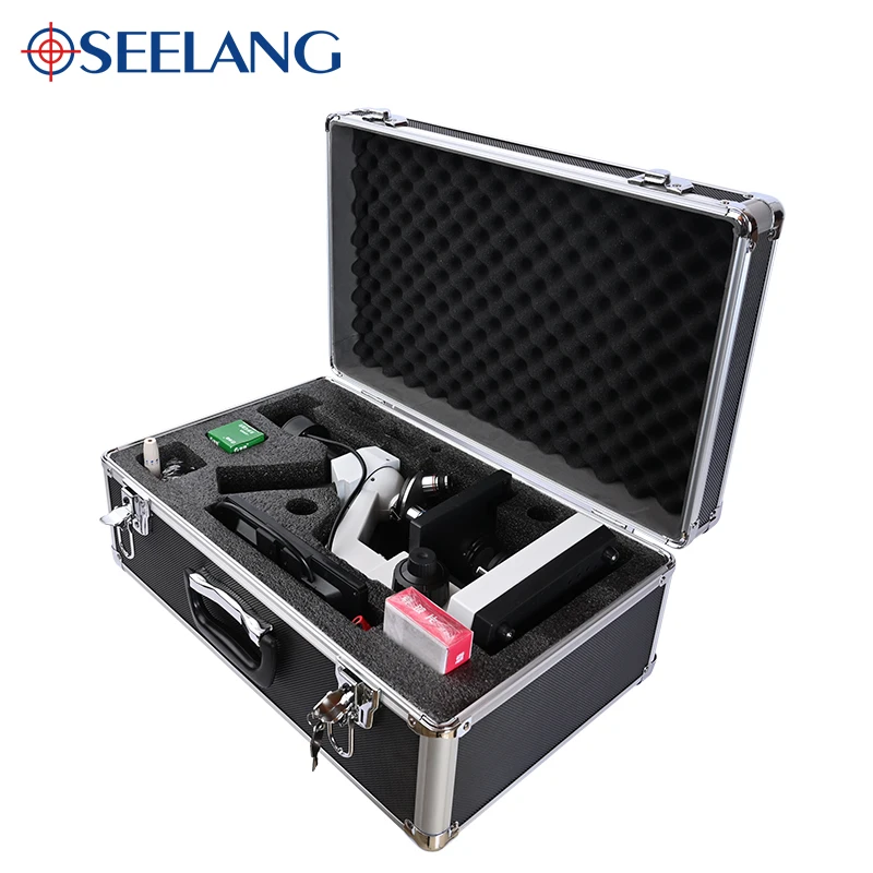 Professional blood cells 5MP HD Digital Binocular biological Lab Microscope USB led +7-inch LCD + electronic eyepiece +Metal box