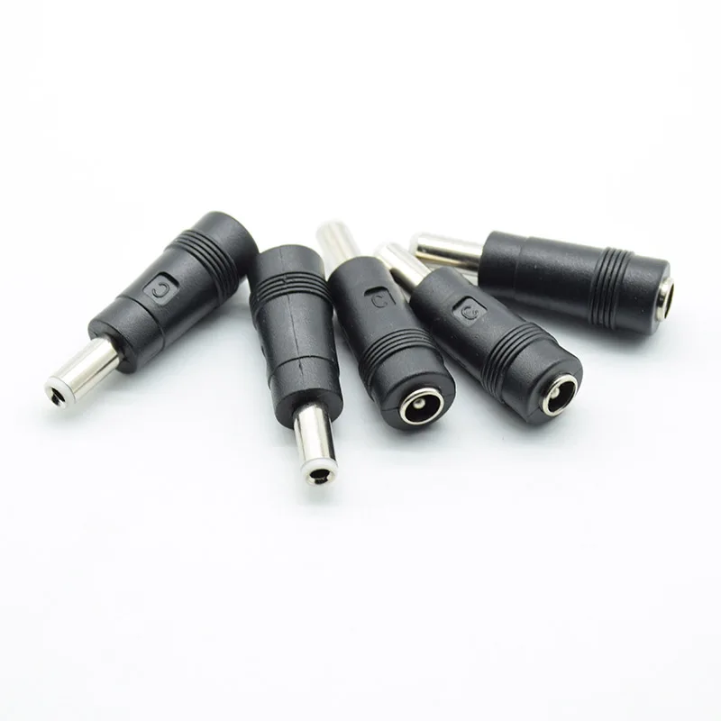 5 sztuk/partia 5.5x2.1mm kobieta do 5.5x2.5mm męskie złącze zasilania DC Adapter Laptop 5.5*2.1 do 5.5*2.5
