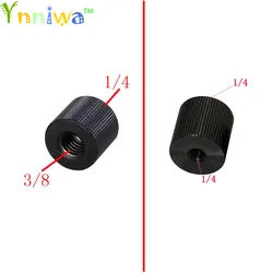 Metal 1/4 Female to 1/4 Female or 1/4 Female to 3/8 Female Screw for Tripod Magic Arm Camera DSLR Photography Studio Accessories