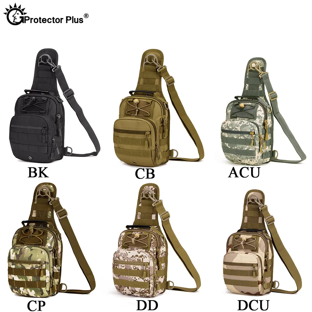 PROTECTOR PLUS Sport Camping Man Bags Tactical Backpack Outdoor Crossbody Bags Hiking Sling Chest Pack Fishing Bag