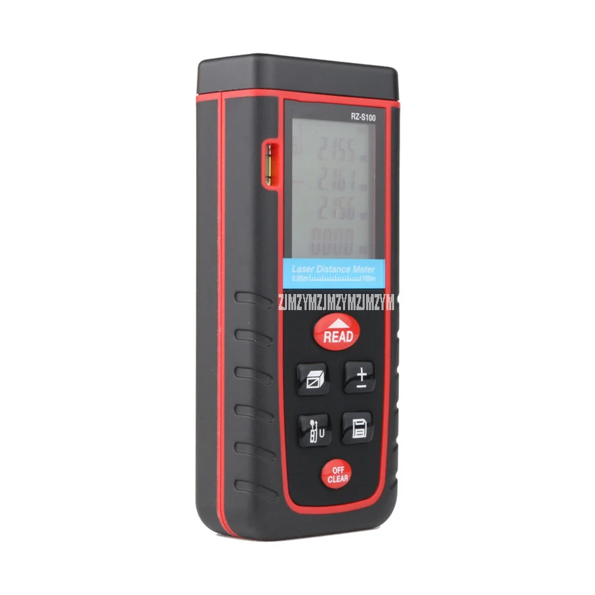 S100 100M High Accuracy Laser Distance Meter Rangefinder Digital Laser Range Finder Distance/Area/Volume Build Measure Test Tool