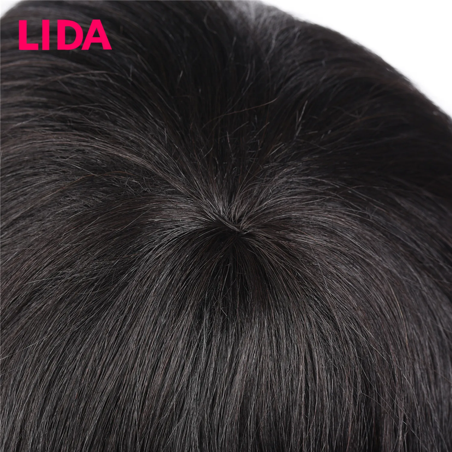 LIDA – perruque malaisienne Non Remy, cheveux naturels bouclés, haute densité 150%, longueur moyenne 12 pouces, fabriqués à la Machine