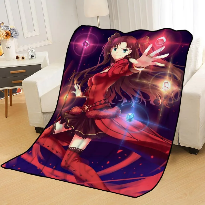 Personalized Blankets Custom Fate Stay Night Blankets for Beds Soft TR DIY Your Picture Dropshipping Throw Travel Blanket