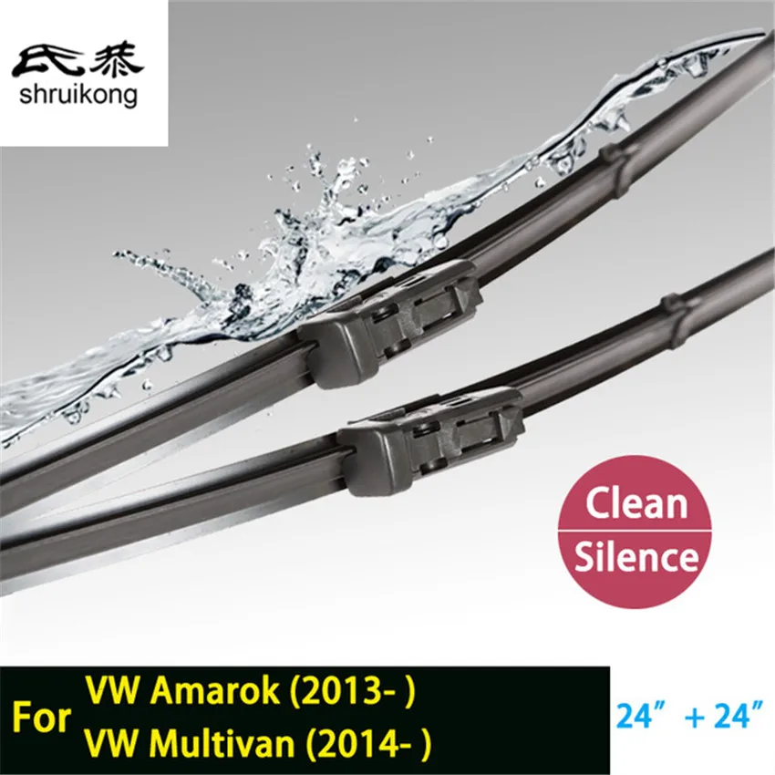 Free shipping car styling stickers Wiper blades  for 2011-2018 Volkswagen VW Amarok 2H 24