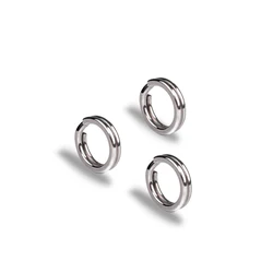 100pcs Fishing Split Ring Double Loop Quick Change Connector for Lures Fishing Stainless Steel Split Accessory Tools