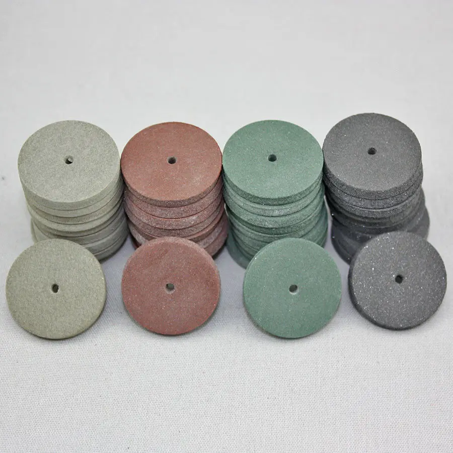 400pcs Rubber Polishing wheels Dental Jewelry Rotary Tool 4 Colors Polisher assorted