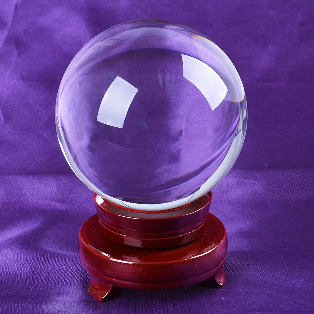 

Ship From USA 120mm Rare Clear Asian Quartz Feng Shui Ball Crystal Ball Sphere Fashion Table Decor Good Luck Ball Free Shipping