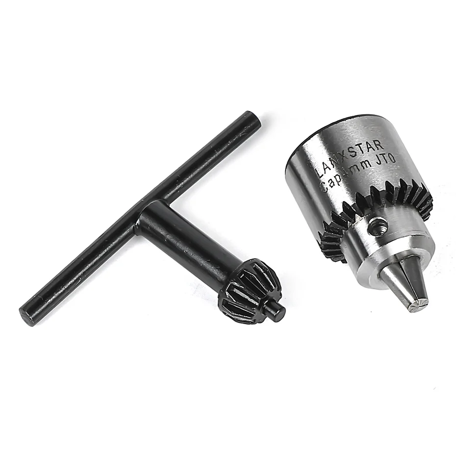 Drill Chucks Clamping 0.3-4mm Jt0 Taper Mounted Drill Chuck With Chuck Key 3.17mm Brass Mini Electric Motor Shaft