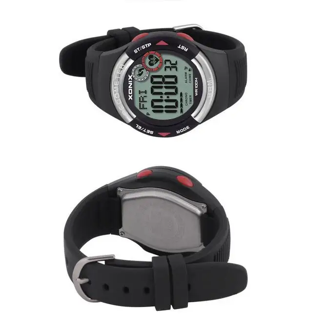 XONIX Mens Pedometer Calories Watch Heart Rate Monitor Sports Wristwatch Digital Running Women Outdoor Watch Unisex